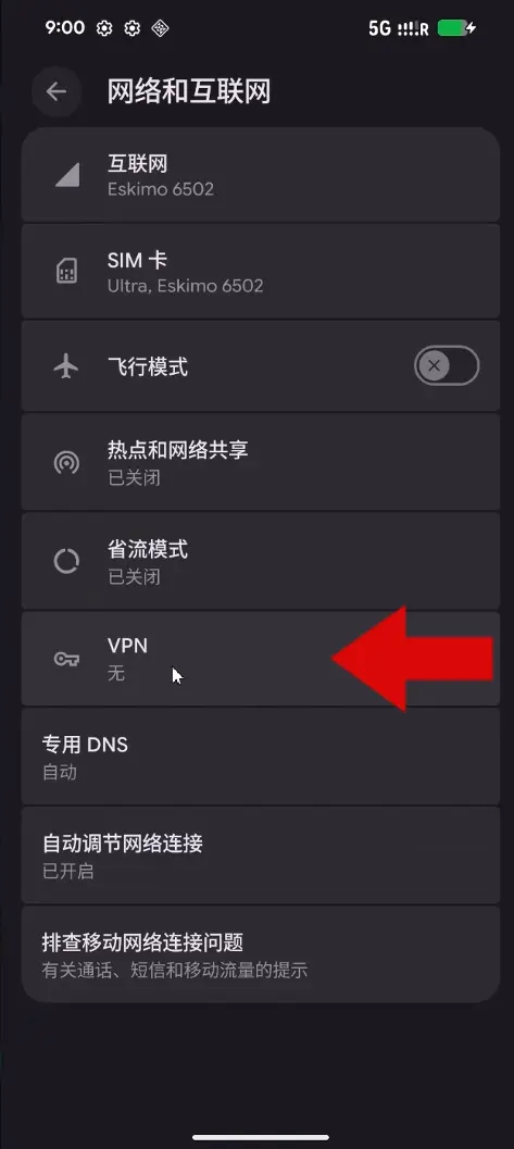 3、点VPN